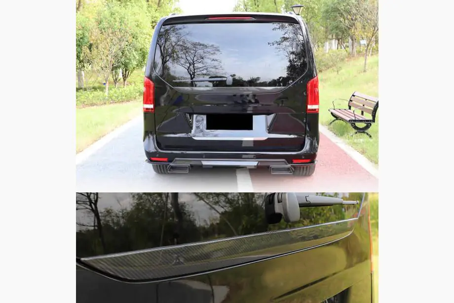 Mercedes Vito/V-class W447 2014- гг. Нижний спойлер (Dry Carbon) Фото 2