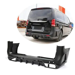 Задний Бампер (2014-2019, Карбон) Mercedes Vito/V-class W447 2014- гг. фото 1