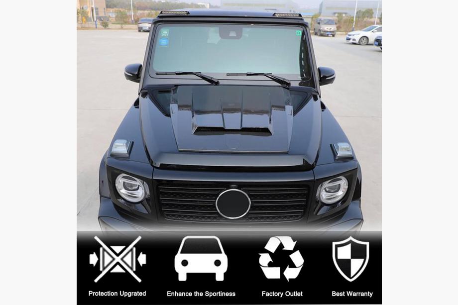 Mercedes G class W463 1990-2018 гг. Спойлер AMG-Design (для 2004-2018, Карбон) Фото 5