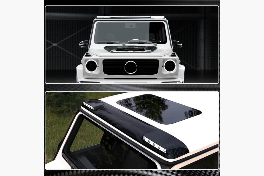 Mercedes G class W463 1990-2018 гг. Спойлер AMG-Design (для 2004-2018, Карбон) Фото 7