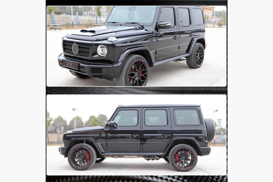 Mercedes G class W463 2018-2024 гг. Карбоновые накладки на передние крылья Фото 5