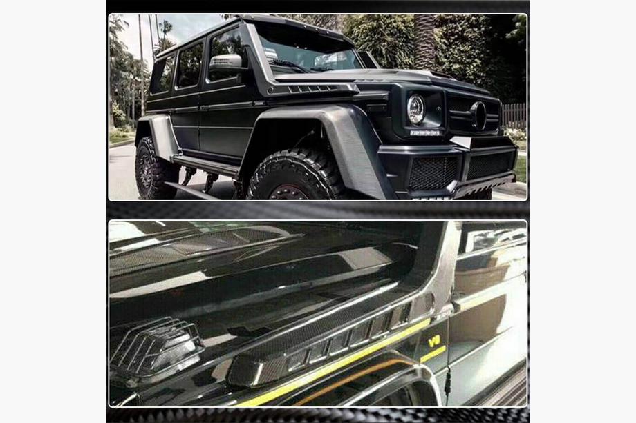 Mercedes G class W463 1990-2018 гг. Шноркель (для 2004-2018, 2 шт, Карбон) Фото 5