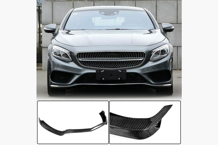Mercedes S-class C217 Coupe 2014-2020 гг. Передний бампер Лип V1 для AMG-Line 2015-2018 Карбон Image