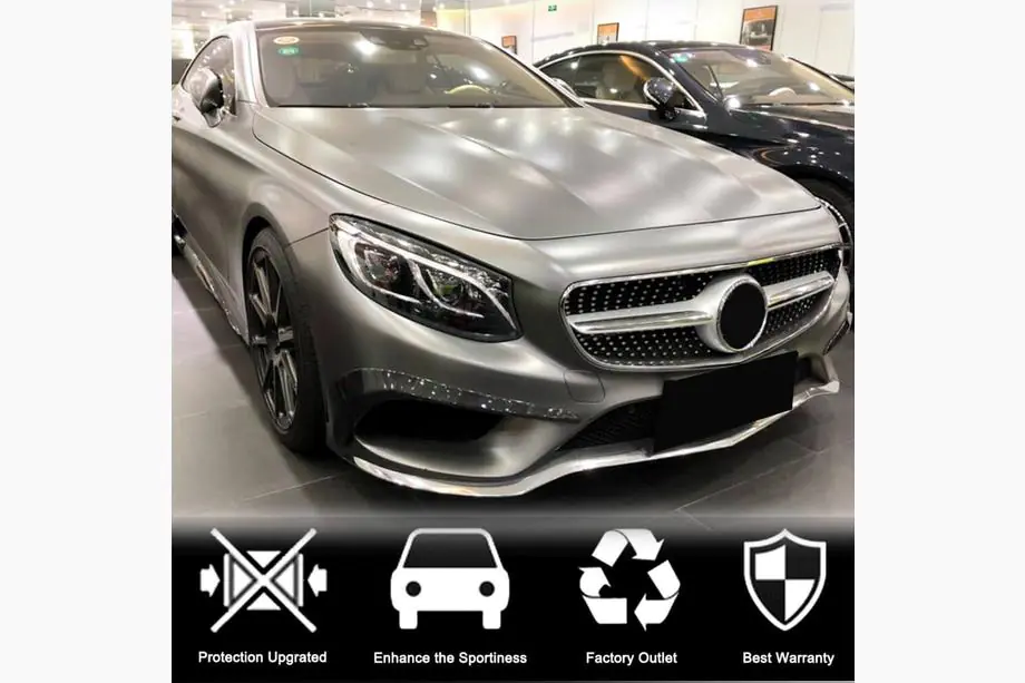 Mercedes S-class C217 Coupe 2014-2020 гг. Карбоновые Накладки на Передний Бампер (для AMG-Line 2015-2018) Фото 4