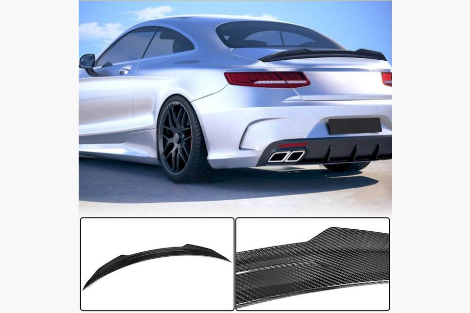 Mercedes S-class C217 Coupe 2014-2020 гг. Спойлер V3 (купе, Сухой карбон) Image