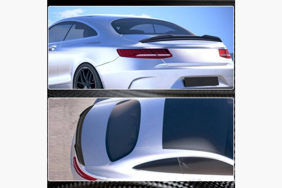Mercedes S-class C217 Coupe 2014-2020 гг. Спойлер V3 (купе, Сухой карбон) Фото 4