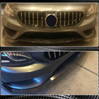 Mercedes S-class C217 Coupe 2014-2020 гг. Передний Бампер Лип V2 для AMG-Line 2015-2018 Карбон фото 4