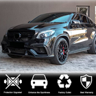 Mercedes GLE coupe C292 2015-2019 гг. Накладки на передний бампер Lip (для GLE63 AMG, Пластик) фото 3