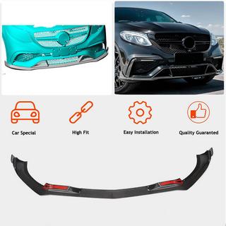 Накладки на передний бампер Lip (для GLE63 AMG, Пластик) Mercedes GLE coupe C292 2015-2019 гг. фото 2