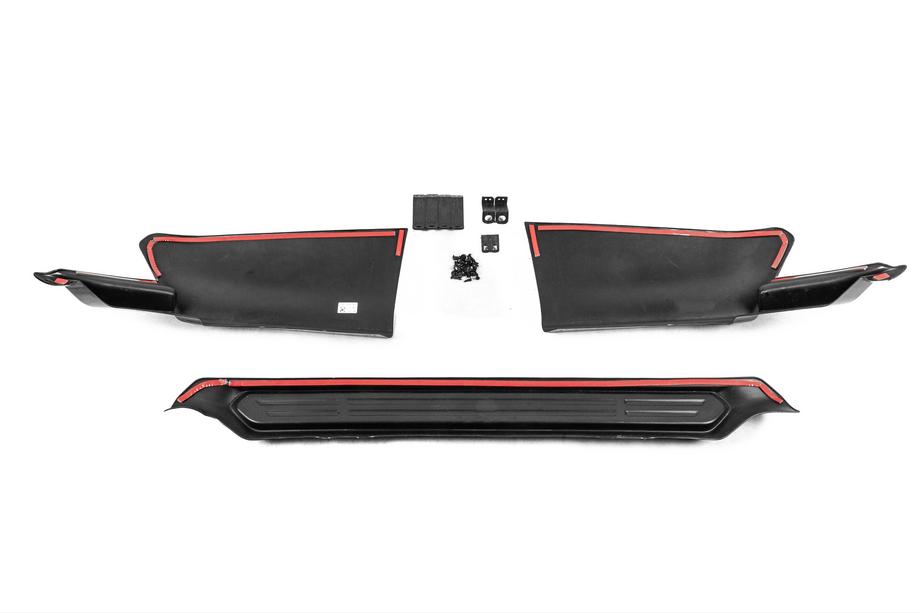 Toyota Land Cruiser Prado 150 2009-2023 гг. Задний диффузор TRD из 3 частей (для 2017+) Фото 6