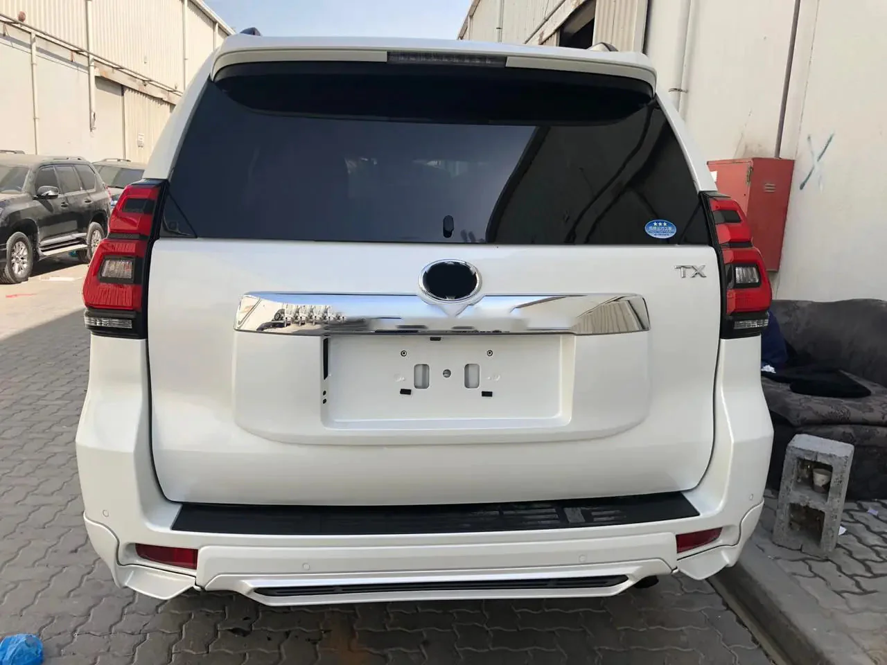 Toyota Land Cruiser Prado 150 2009-2023 гг. Задний диффузор TRD из 3 частей (для 2017+)