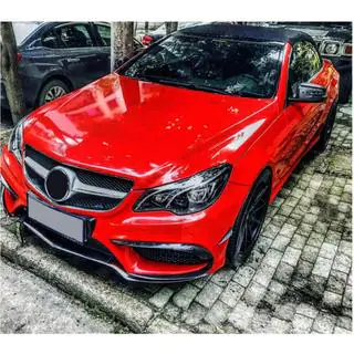 Накладки на Передний Бампер (для AMG-Line 2014-2016, Карбон) фото 3