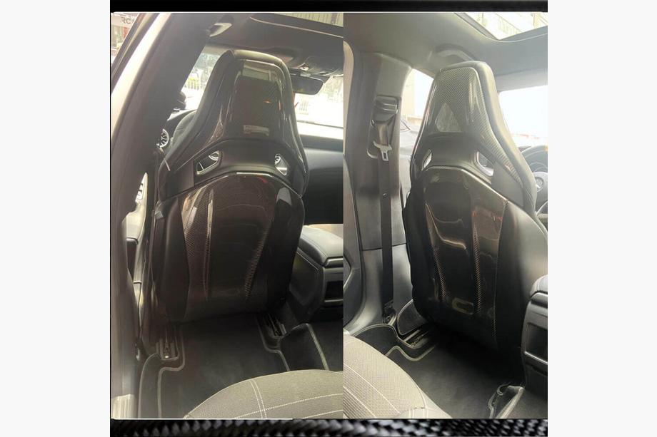 Mercedes A-class W177 2018- гг. Накладки на сиденья из Dry Carbon Фото 5