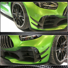 Mercedes AMG GT C190/R190 2014-2022 гг. Накладки на передний бампер V1 (для GT R 2016-2019, Карбон) фото 4