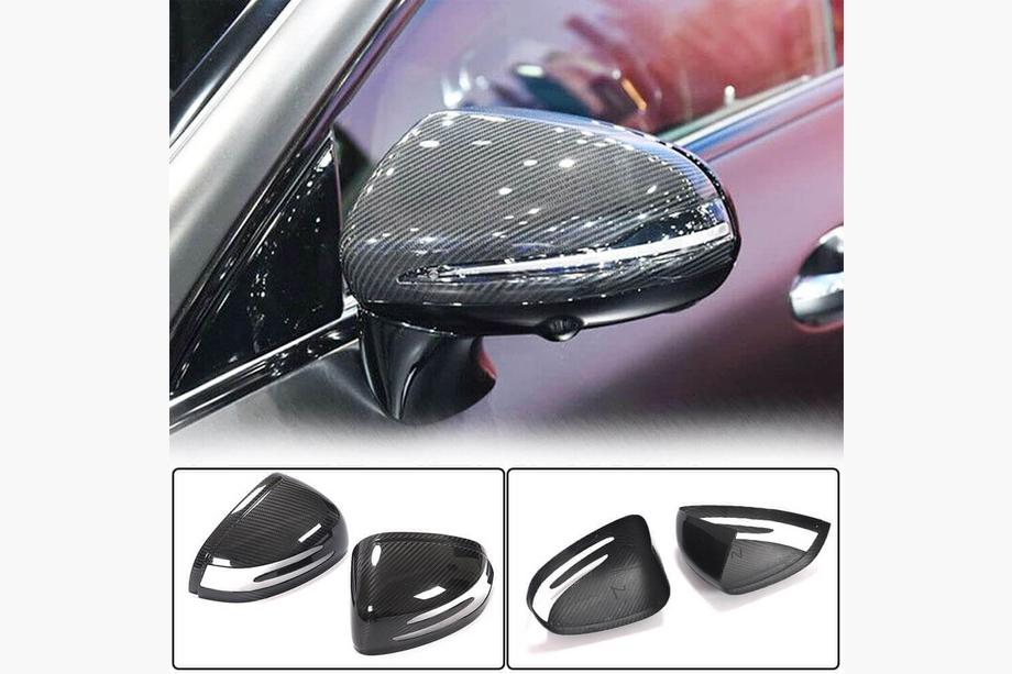 Mercedes SLK R172 2011-2016 гг. Накладки на Зеркала (Dry Carbon) Фото 1