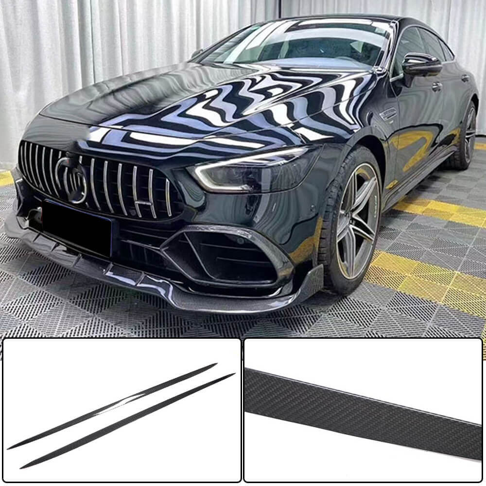 Бокові пороги (для GT53 2018-2022, Сухий карбон) для Mercedes AMG GT 4 X290 2018- рр