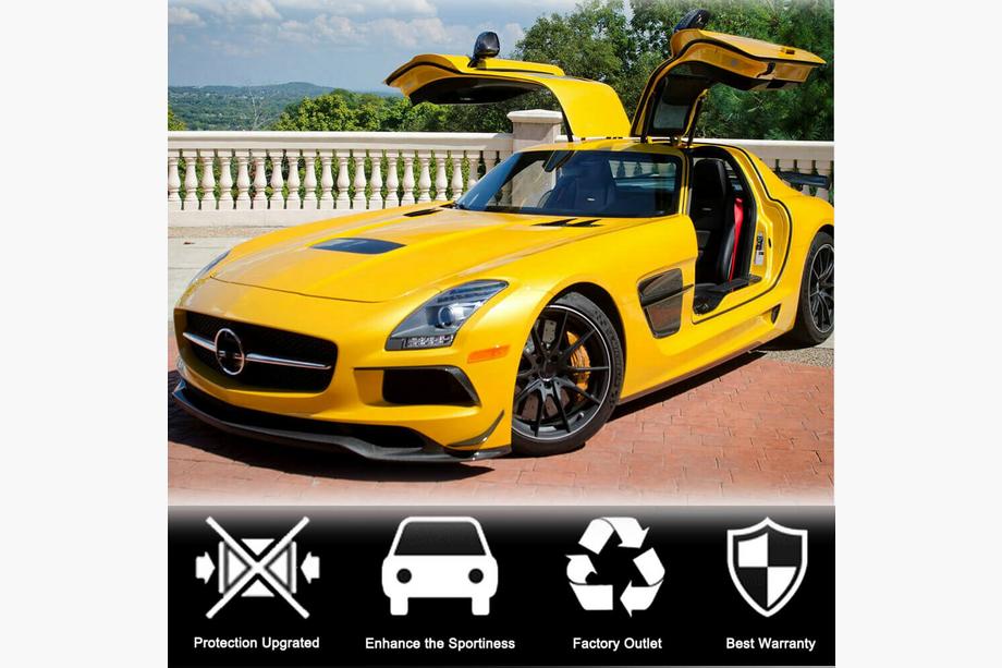 Mercedes SLS C197 2010-2014 гг. Флапсы переднего бампера V1 Карбон Фото 3