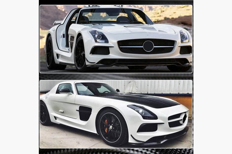 Mercedes SLS C197 2010-2014 гг. Передний Бампер Лип Спойлер (Карбон) Фото 5