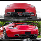 Mercedes SLS C197 2010-2014 гг. Диффузор Заднего Бампера (Карбон) фото 4