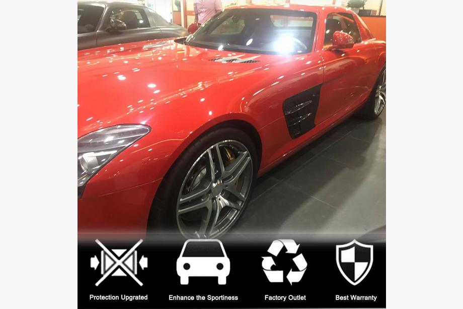Mercedes SLS C197 2010-2014 гг. Накладки на передние крылья (Dry Carbon) Фото 3