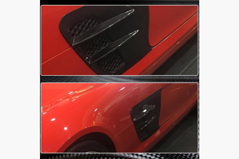 Mercedes SLS C197 2010-2014 гг. Накладки на передние крылья (Dry Carbon) Фото 5