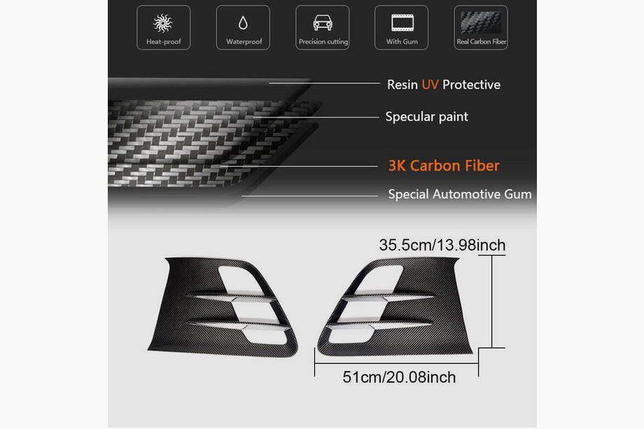 Mercedes SLS C197 2010-2014 гг. Накладки на передние крылья (Dry Carbon) Фото 6