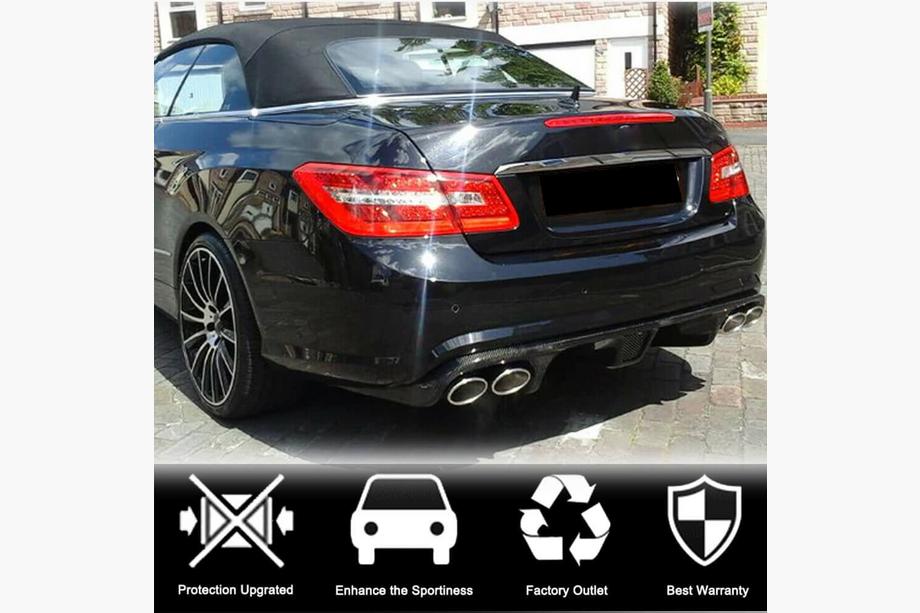 Mercedes E-class coupe C207 2010-2017 гг. Задний диффузор для E63 AMG 2009-2013, Карбон Фото 2