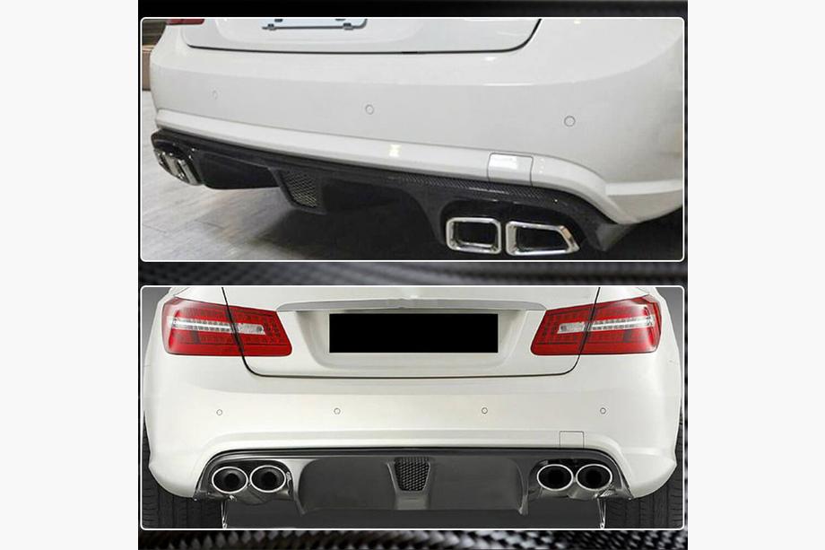 Mercedes E-class coupe C207 2010-2017 гг. Задний диффузор для E63 AMG 2009-2013, Карбон Фото 4