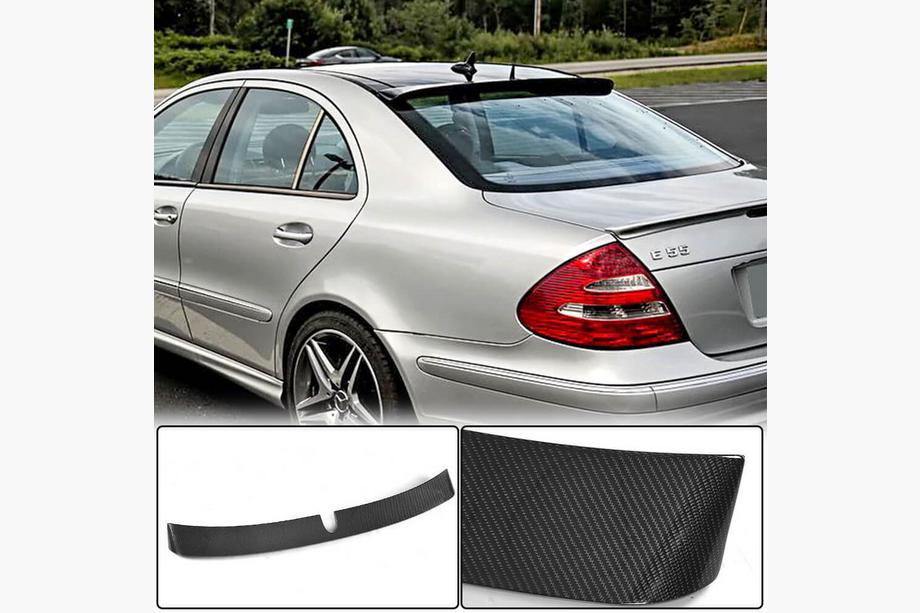 Mercedes E-сlass W211 2002-2009 гг. Бленда спойлера заднего стекла (2002-2006, Карбон) Image