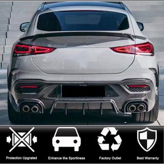 Накладка на задний бампер карбон для GLE 350/GLE450/GLE63 2019-2023 фото 2