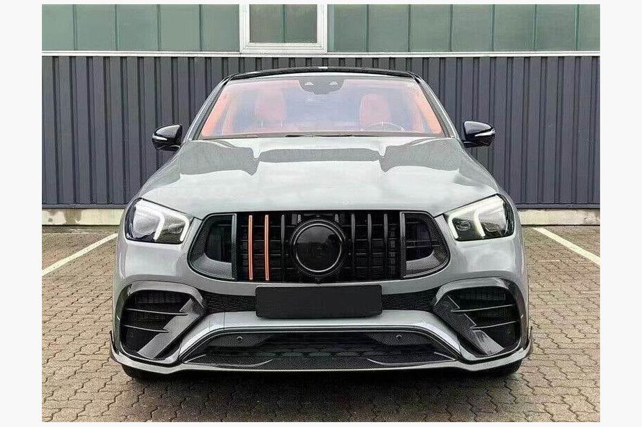 Mercedes GLE coupe C292 2015-2019 гг. Карбоновые Накладки на Передний Бампер (GLE63 AMG) Фото 2