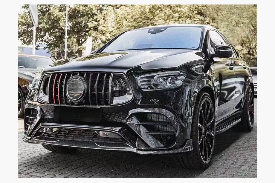 Mercedes GLE coupe C292 2015-2019 гг. Карбоновые Накладки на Передний Бампер (GLE63 AMG) Фото 5