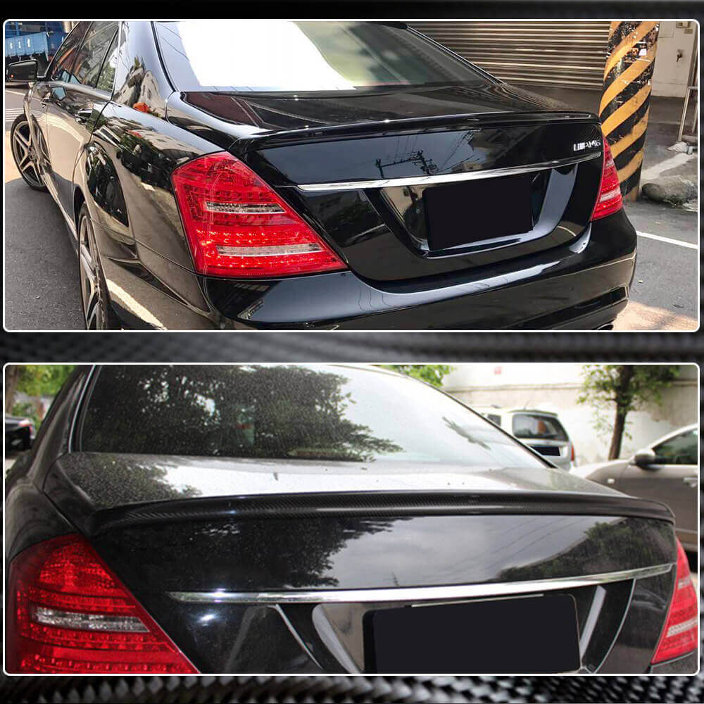 Спойлер V2 (Карбон) для Mercedes S-сlass W221 2005-2013 рр - фото 4