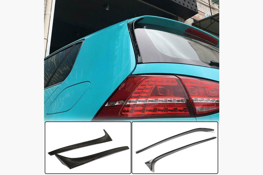 Карбоновые накладки на стойки заднего стекла (для Base) Image Карбоновые накладки на стойки заднего стекла (для Base) Image