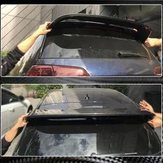 Спойлер V1 (для GTI/R HB, Карбон) фото 4
