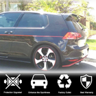 Volkswagen Golf 7/E-Golf 2012-2020 гг. Спойлер V6 (для GTI/R HB, Пластик) фото 5