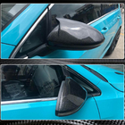 Volkswagen Golf 7/E-Golf 2012-2020 гг. Накладки на Зеркала V1 (Карбон) фото 4