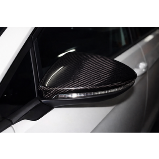 Накладки на Зеркала V2 (Карбон) Volkswagen Golf 7/E-Golf 2012-2020 гг. фото 1