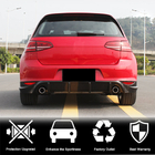 Volkswagen Golf 7/E-Golf 2012-2020 гг. Диффузор заднего бампера V2 (для Base/GTI HB 2012-2017, Карбон) фото 2