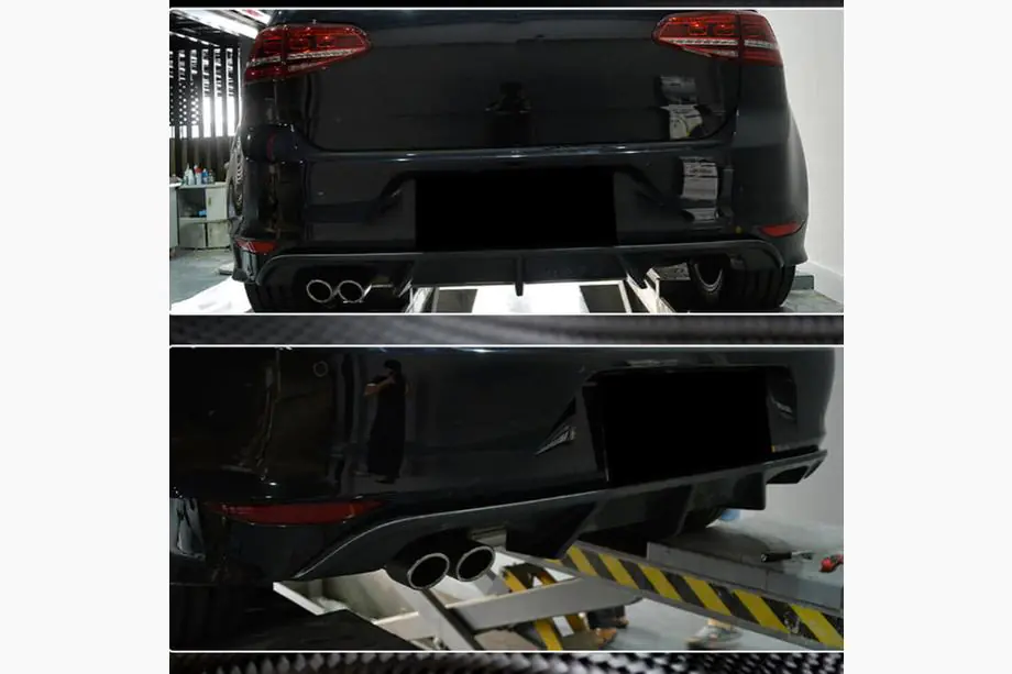 Volkswagen Golf 7/E-Golf 2012-2020 гг. Комплект карбонового обвеса Full Set (для R/R-line HB 2012-2017, Карбон) Фото 5