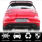Volkswagen Golf 7/E-Golf 2012-2020 гг. Диффузор заднего бампера V3 (для Base/GTI HB 2012-2017, Карбон) фото 2