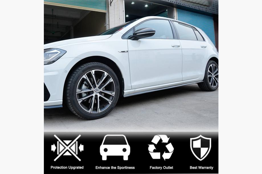Volkswagen Golf 7/E-Golf 2012-2020 гг. Боковые Пороги (для R/R-Line 2017-2020, Карбон) Фото 2