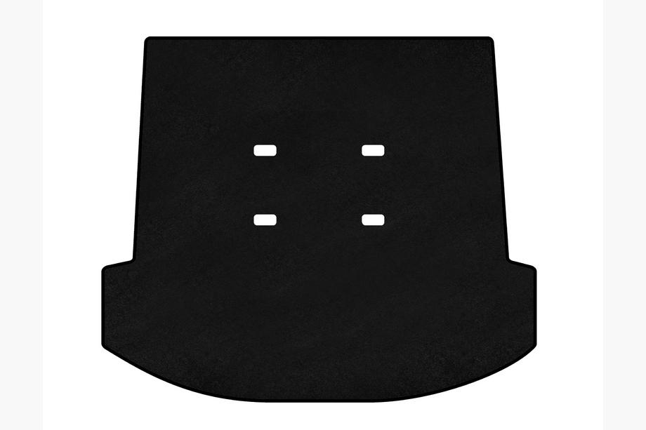 Toyota Fortuner 2006-2015 гг. Текстильный коврик в багажник Premium (Черный) Image