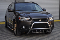 Mitsubishi ASX 2010-2023 гг. Кенгурятник WT003 (нержавейка) фото 5