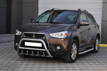 Mitsubishi ASX 2010-2023 гг. Кенгурятник WT003 (нержавейка) фото 4
