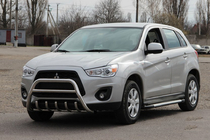 Mitsubishi ASX 2010-2023 гг. Кенгурятник WT003 (нержавейка) фото 3