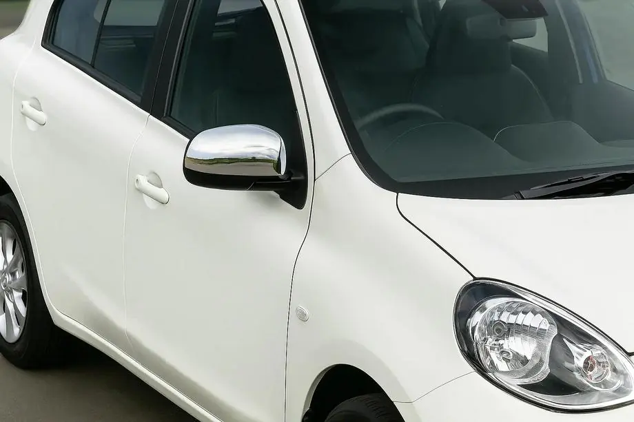 Nissan Micra K13 2011-2016 гг. Накладки на Зеркала (2 шт., Нержавейка) Image