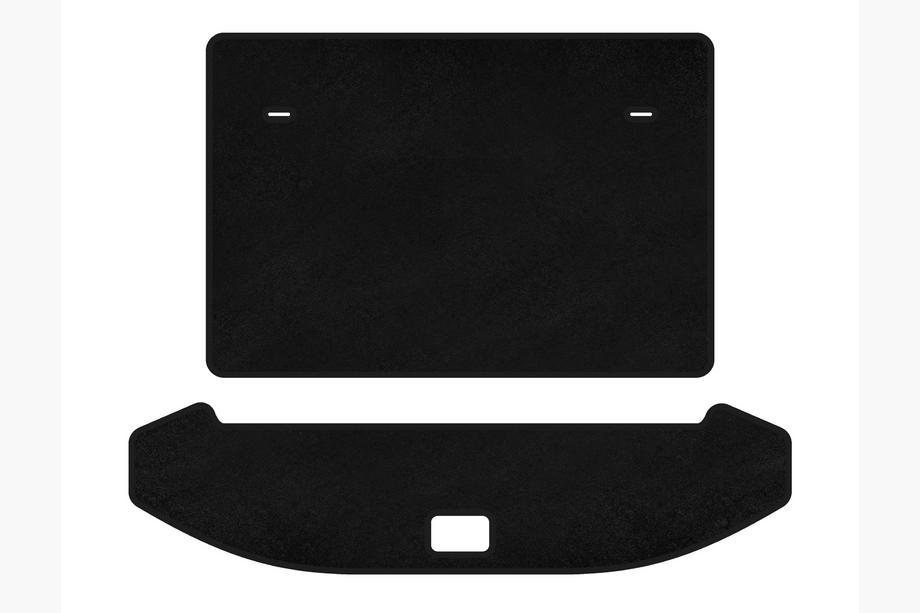 Текстильный коврик багажника Premium (3 ряда, Черный) Image