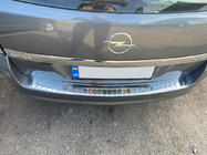 Opel Astra H 2004-2013 гг. Накладка на задний бампер OmsaLine Глянец (SW, нержавейка) фото 4