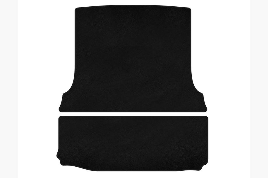 Fiat Fiorino/Qubo 2008-2024 гг. Текстильный коврик в багажник Classic (Грузовой, Черный) Image